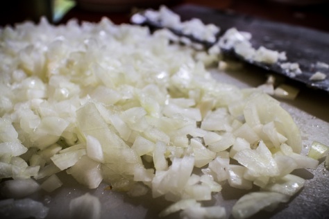 Finely diced onion